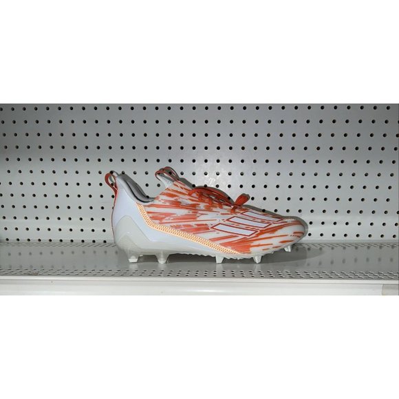 Adidas AdiZero 12.0 Mens Football Cleats Size 14 White Orange H03639 - Picture 1 of 8
